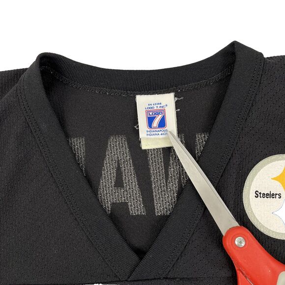 Vintage Logo 7 Pittsburgh Steeler Kordell Stewart #10 Jersey Sz L - Picture 8 of 10
